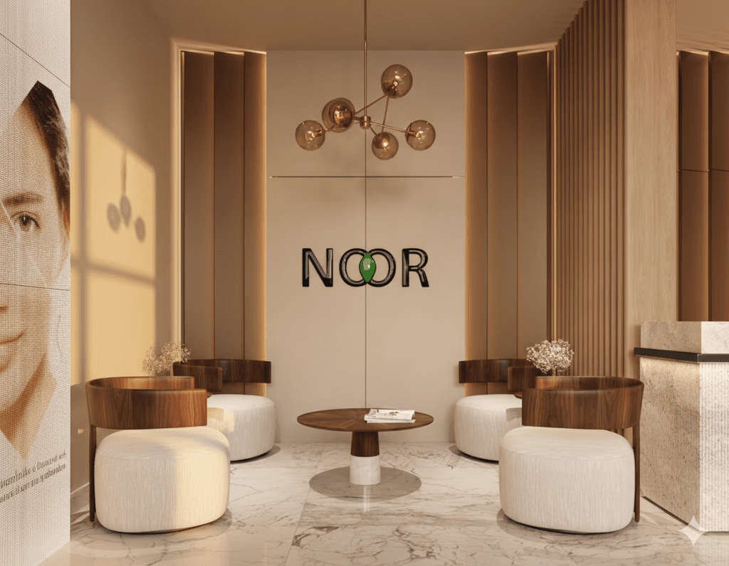 Interieur van Noor Skin Clinics Rotterdam